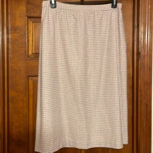 A-line wool skirt